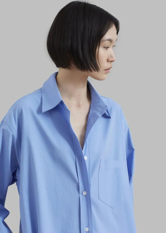 The Frankie Shop Raven Pocket Shirt Dress 8211 Sky Shop Dresses