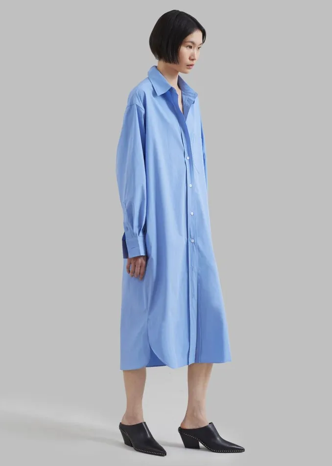 The Frankie Shop Raven Pocket Shirt Dress 8211 Sky Shop Dresses