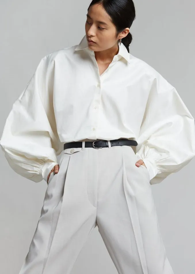 The Frankie Shop Sabi Blouse 8211 Ivory Shop Tops