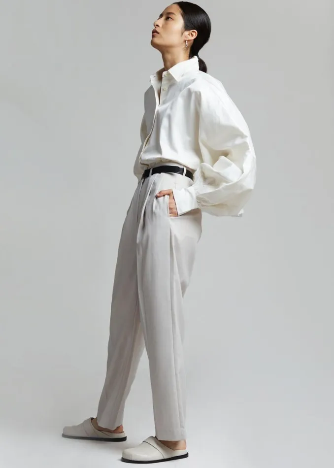 The Frankie Shop Sabi Blouse 8211 Ivory Shop Tops