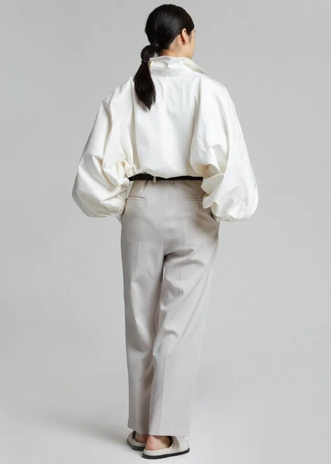 The Frankie Shop Sabi Blouse 8211 Ivory Shop Tops