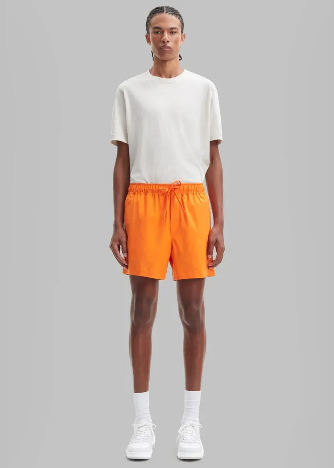 The Frankie Shop Samse Samse Moses Swim Shorts 8211 Persimmon Orange Shop Clothing