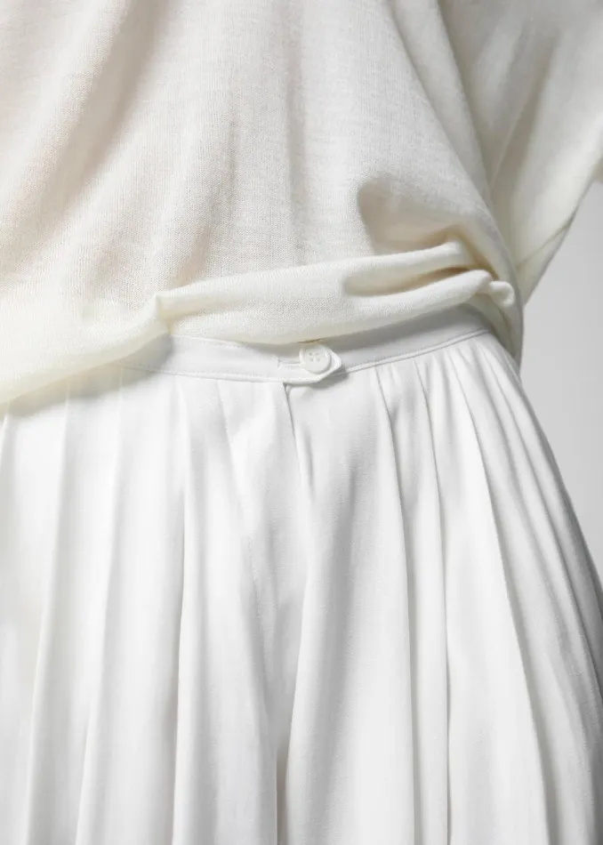 The Frankie Shop Sloane Wide Leg Trousers 8211 White Shop Bottoms