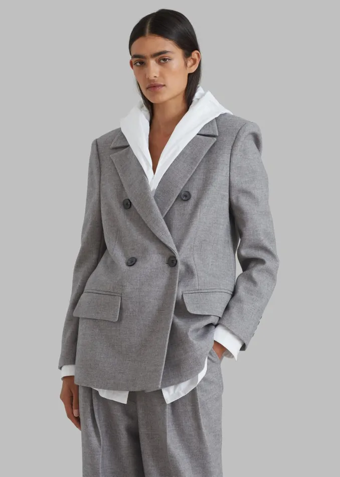 The Frankie Shop Stine Blazer 8211 Grey Shop Suits