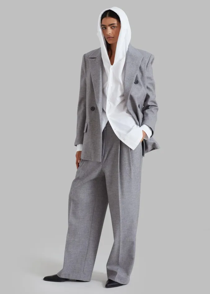 The Frankie Shop Stine Blazer 8211 Grey Shop Suits