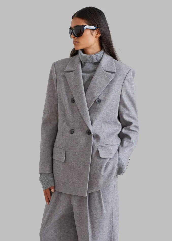 The Frankie Shop Stine Blazer 8211 Grey Shop Suits