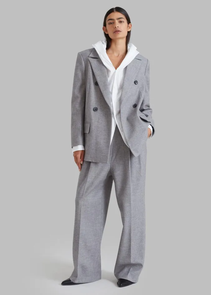 The Frankie Shop Stine Blazer 8211 Grey Shop Suits