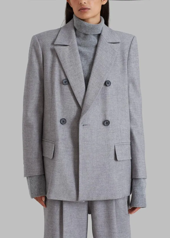 The Frankie Shop Stine Blazer 8211 Grey Shop Suits