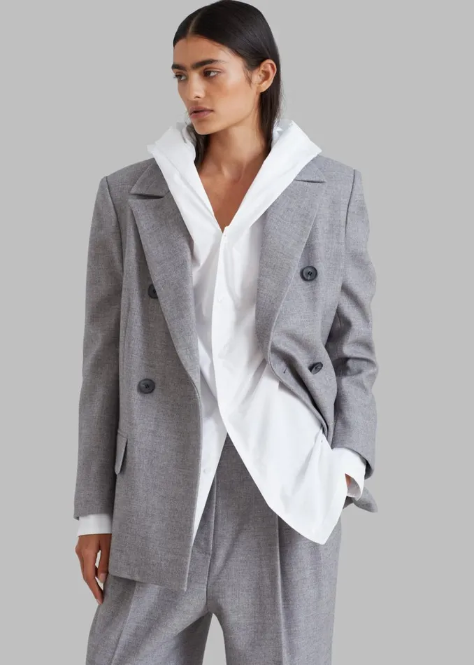 The Frankie Shop Stine Blazer 8211 Grey Shop Suits