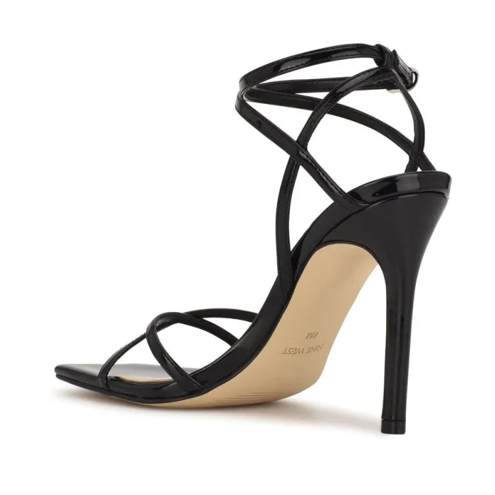 Tidle Ankle Strap Sandals Black Women Nine West Heels Tidle Ankle Strap Sandals Black Women Nine West Heels