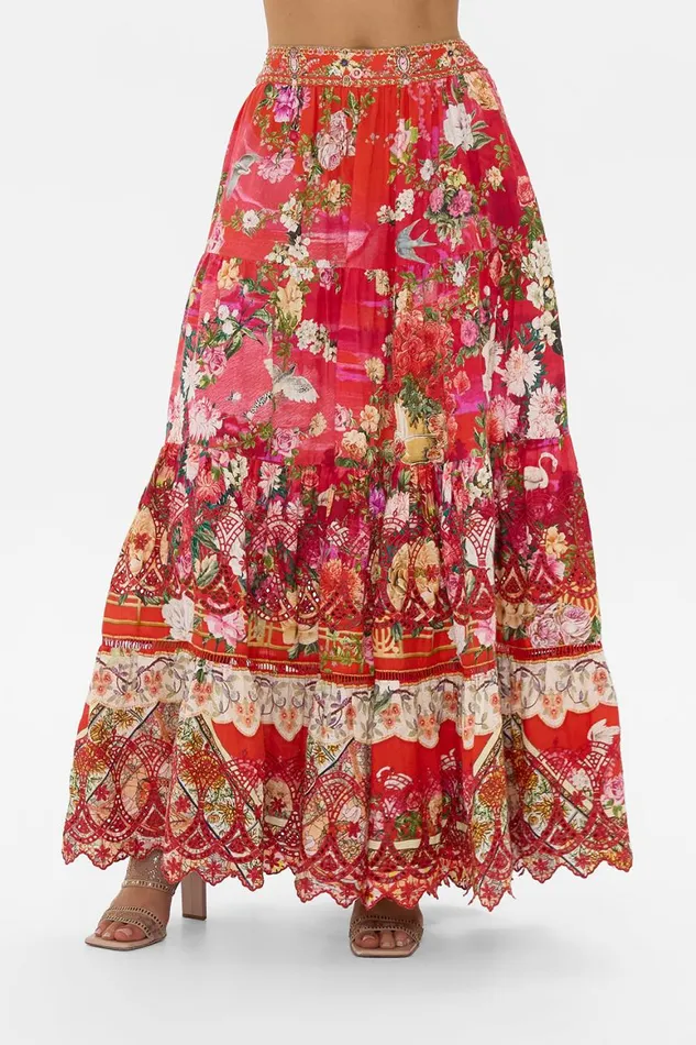 TIERED MAXI SKIRT SWEET HOME ALEXANDRIA Sweet Home Alexandria Womens Camilla Skirts