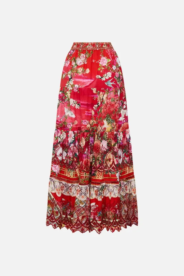 TIERED MAXI SKIRT SWEET HOME ALEXANDRIA Sweet Home Alexandria Womens Camilla Skirts