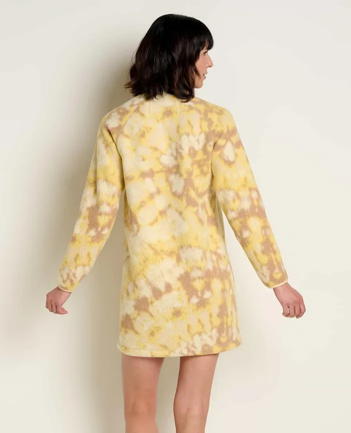 ToadandCo Dresses Campo Fleece 14 Snap Dress Barley Tie Dye Print 8211 Women039s