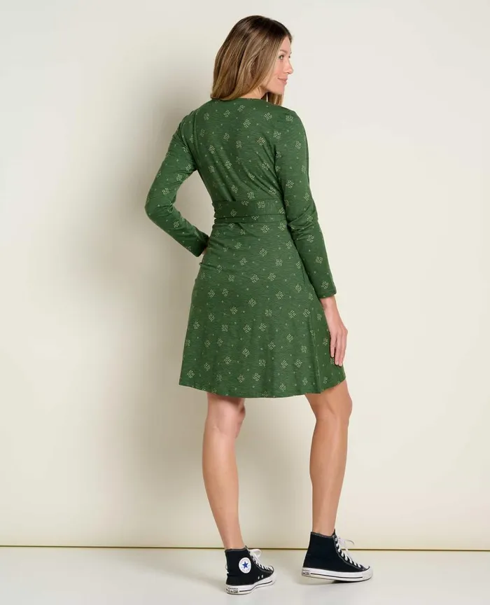 ToadandCo Dresses Cue Wrap Long Sleeve Dress Pasture Geo Print 8211 Women039s