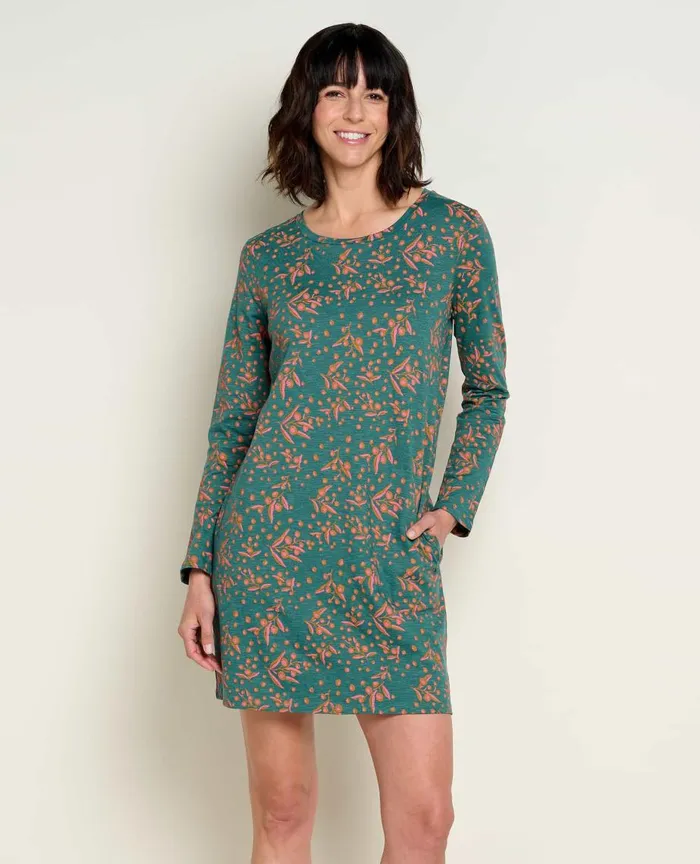 ToadandCo Dresses Windmere II Long Sleeve Dress Jasper Seedpod Print 8211 Women039s