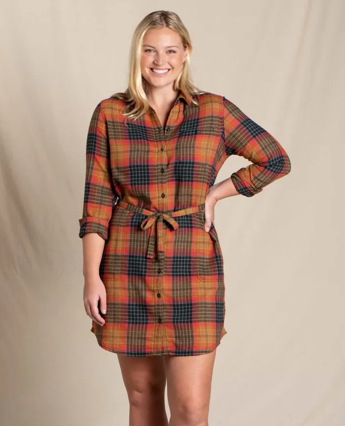 ToadandCo Flannels ReForm Flannel Shirtdress Cedar Ombre 8211 Women039s