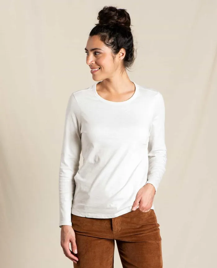 ToadandCo Loungewear and Sleep Primo Long Sleeve Crew Salt 8211 Women039s