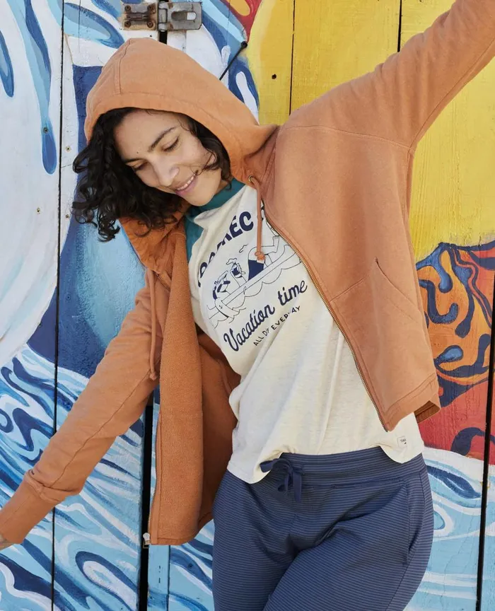 ToadandCo Loungewear and Sleep Women039s Epiq Zip Hoodie Hazel 8211 Women039s