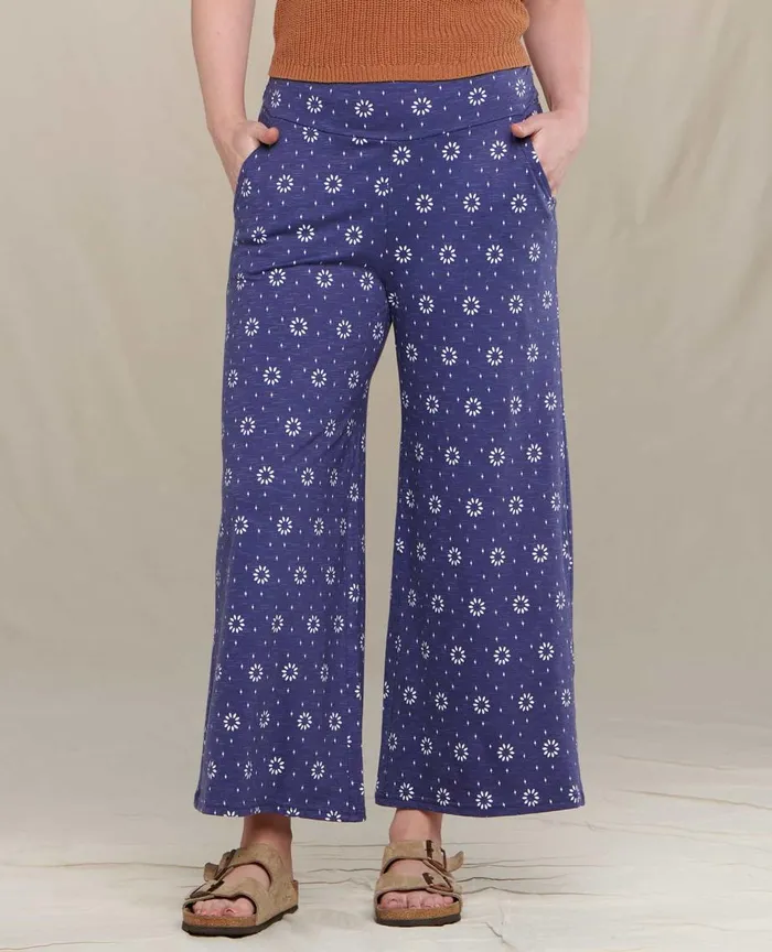 ToadandCo Pants Chaka Wide Leg Pant Iris Sunflower Print 8211 Women039s