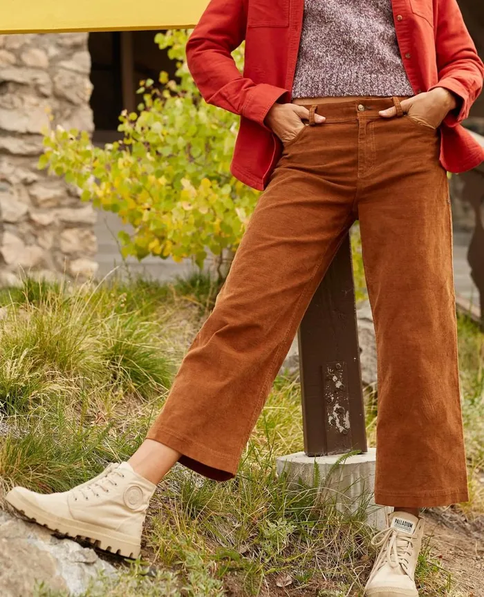ToadandCo Pants Women039s Karuna Cord Wide Leg Pant Brown Sugar 8211 Women039s