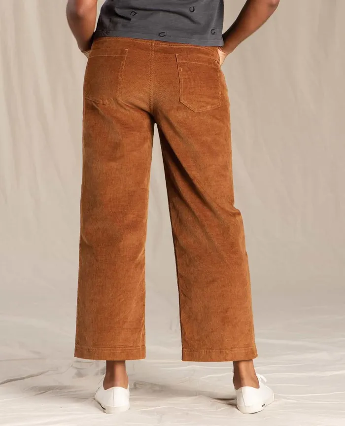 ToadandCo Pants Women039s Karuna Cord Wide Leg Pant Brown Sugar 8211 Women039s