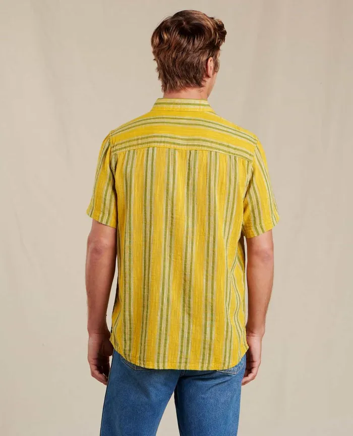 ToadandCo Shirts Salton Short Sleeve Shirt Lemon Stripe 8211 Men039s