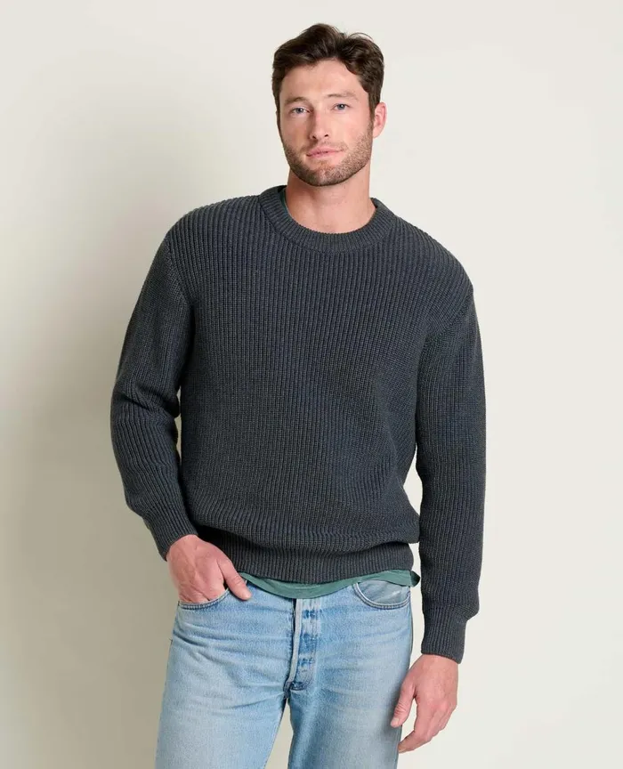 ToadandCo Sweaters Butte Crew Sweater Soot 8211 Men039s