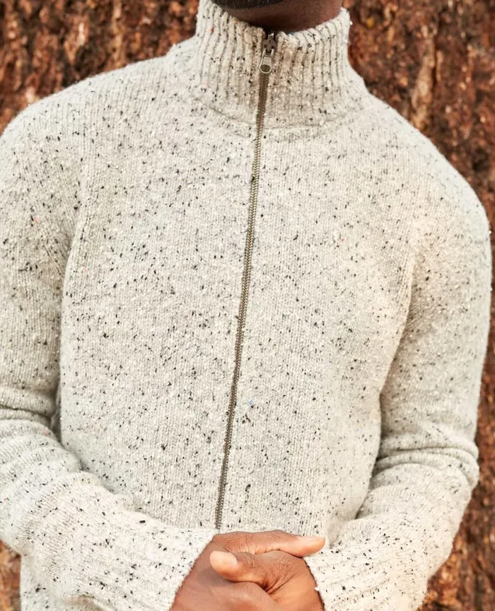 ToadandCo Sweaters Men039s Wilde Zip Sweater Heather Grey 8211 Men039s