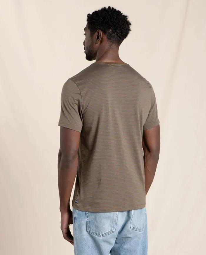 ToadandCo TShirts Tempo Short Sleeve Crew Fir Stripe 8211 Men039s