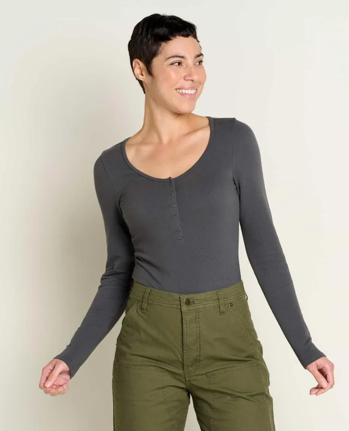 ToadandCo Tops and TShirts Ponderosa Long Sleeve Bodysuit Soot 8211 Women039s