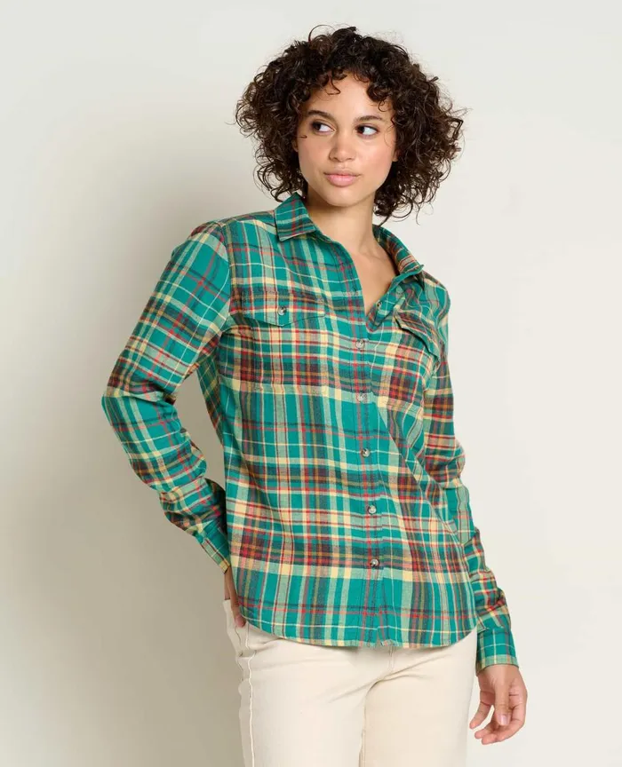 ToadandCo Tops and TShirts ReForm Flannel Shirt Cyan 8211 Women039s