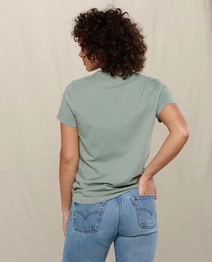 ToadandCo Tops and TShirts Women039s Primo Crew Embroidered Daisy Embroidery 8211 Women039s