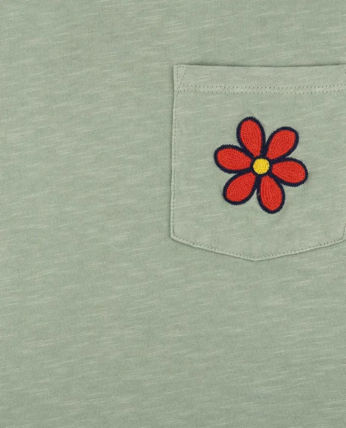 ToadandCo Tops and TShirts Women039s Primo Crew Embroidered Daisy Embroidery 8211 Women039s