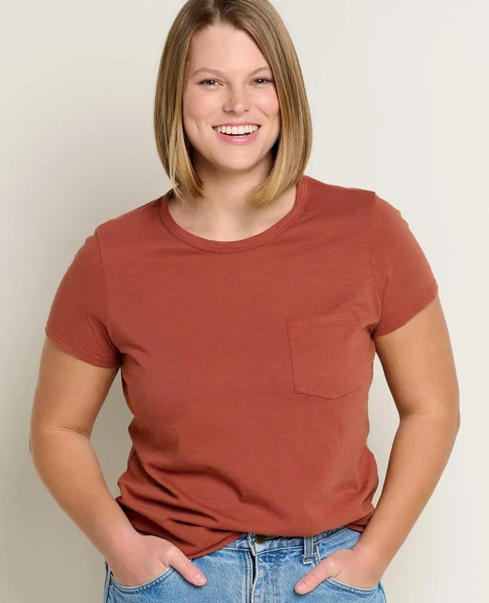 ToadandCo Tops and TShirts Women039s Primo Short Sleeve Crew Cinnamon 8211 Women039s