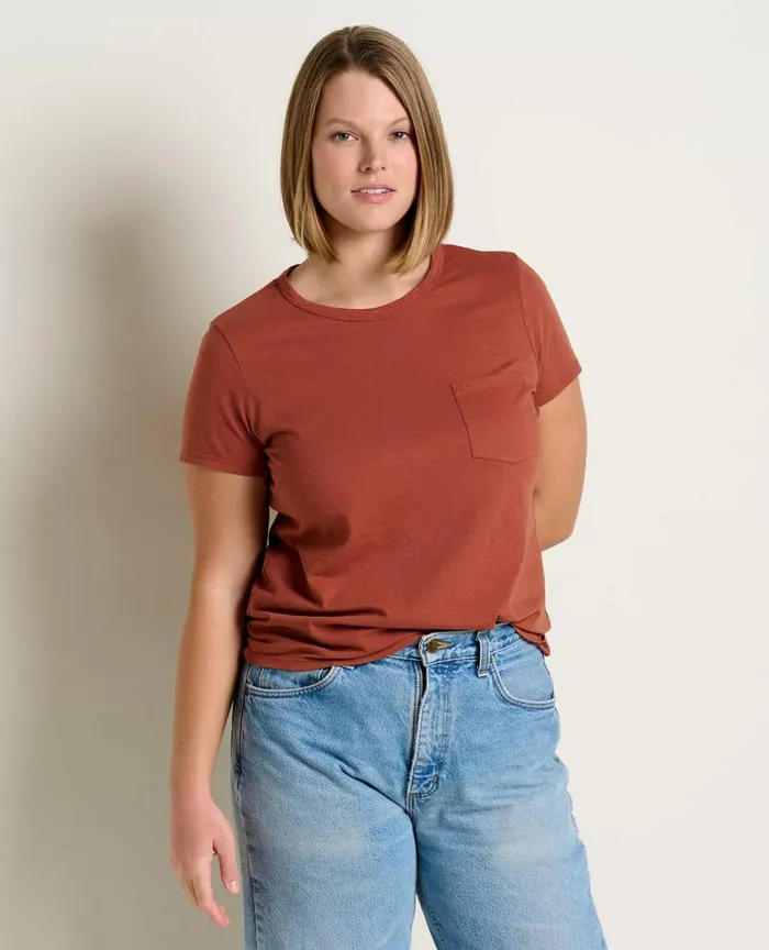 ToadandCo Tops and TShirts Women039s Primo Short Sleeve Crew Cinnamon 8211 Women039s