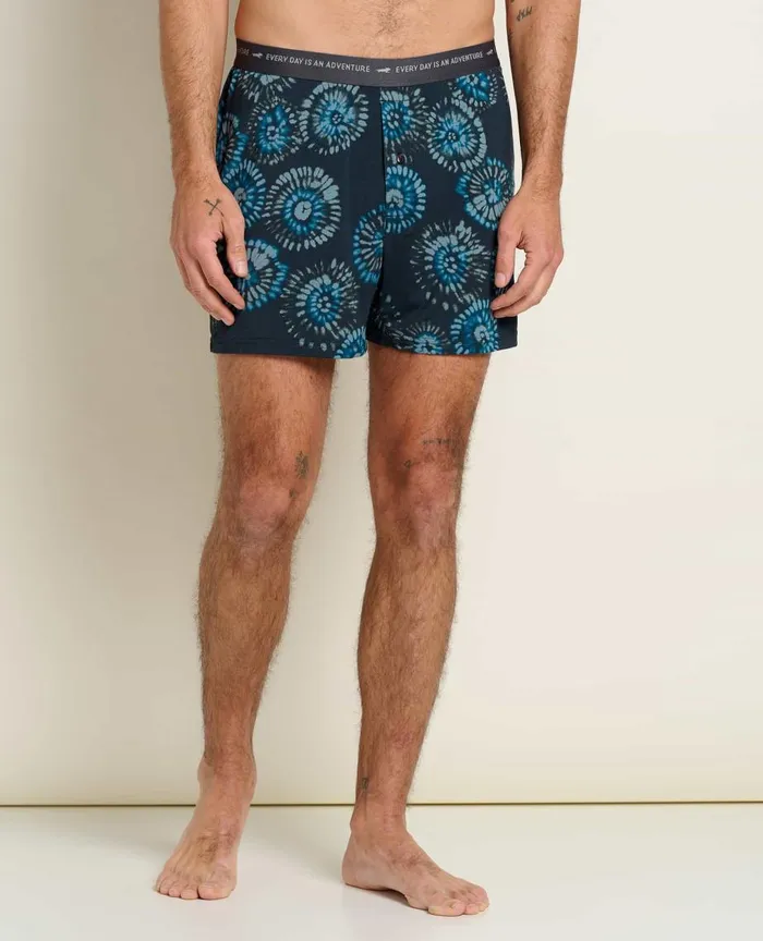 ToadandCo Underwear and Accessories Men039s Boxer True Navy Tie Dye Print 8211 Men039s