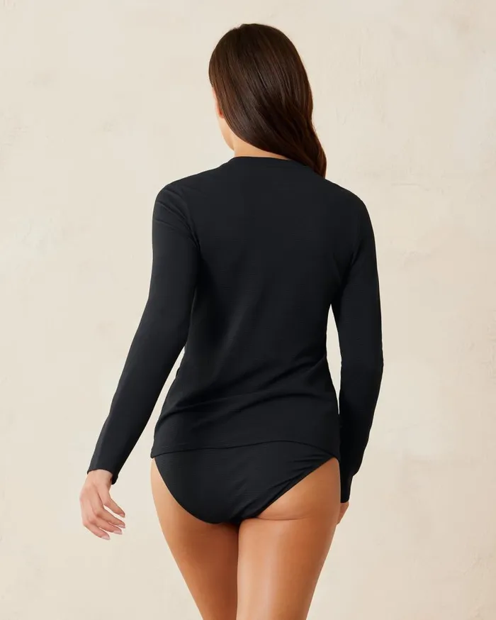 Tommy Bahama Beach Coverups Island Cays Rash Guard Black 8211 Women Tommy Bahama Beach Coverups Island Cays Rash Guard Black 8211 Women