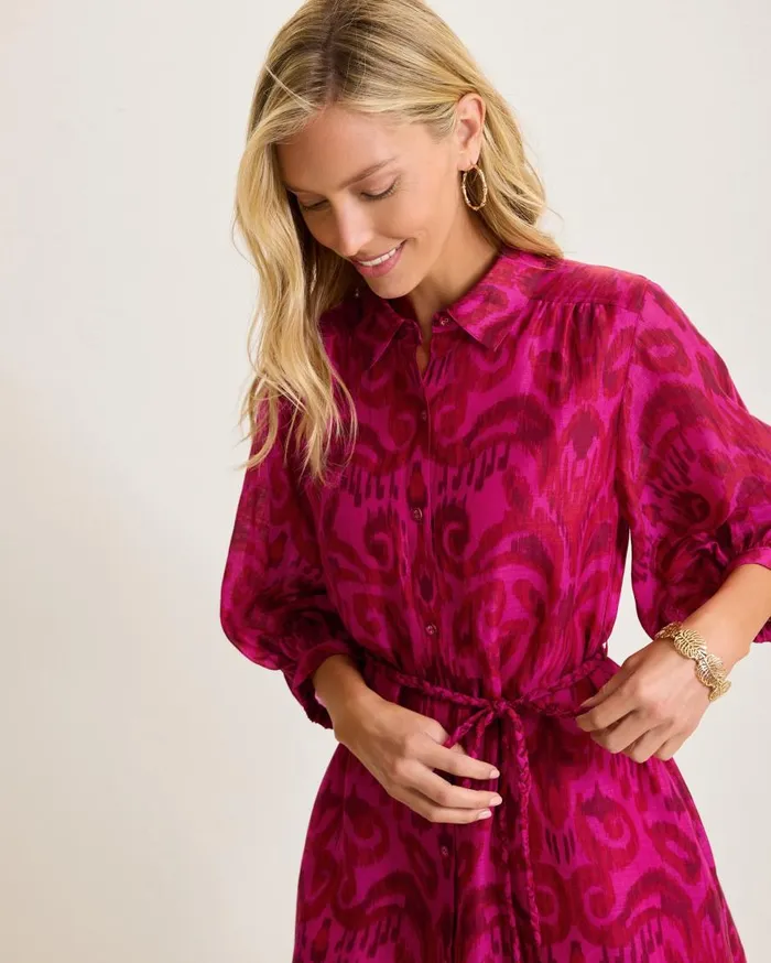 Tommy Bahama Dresses Seaside Ikat Midi Shirt Dress Pink Papaya 8211 Women Tommy Bahama Dresses Seaside Ikat Midi Shirt Dress Pink Papaya 8211 Women