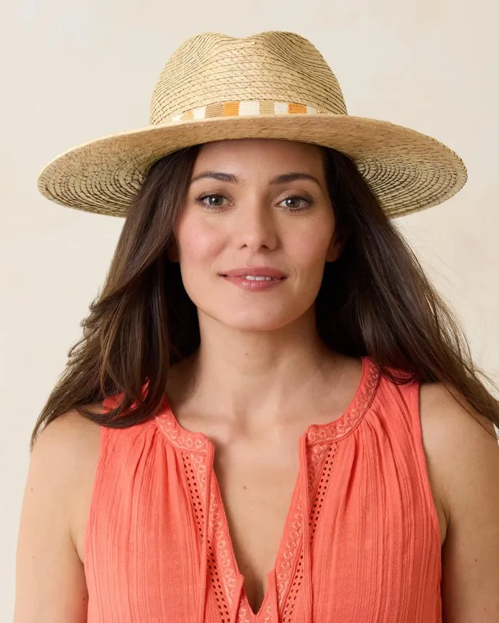 Tommy Bahama Hats and Caps Lotus WideBrim Hat Sand 8211 Women