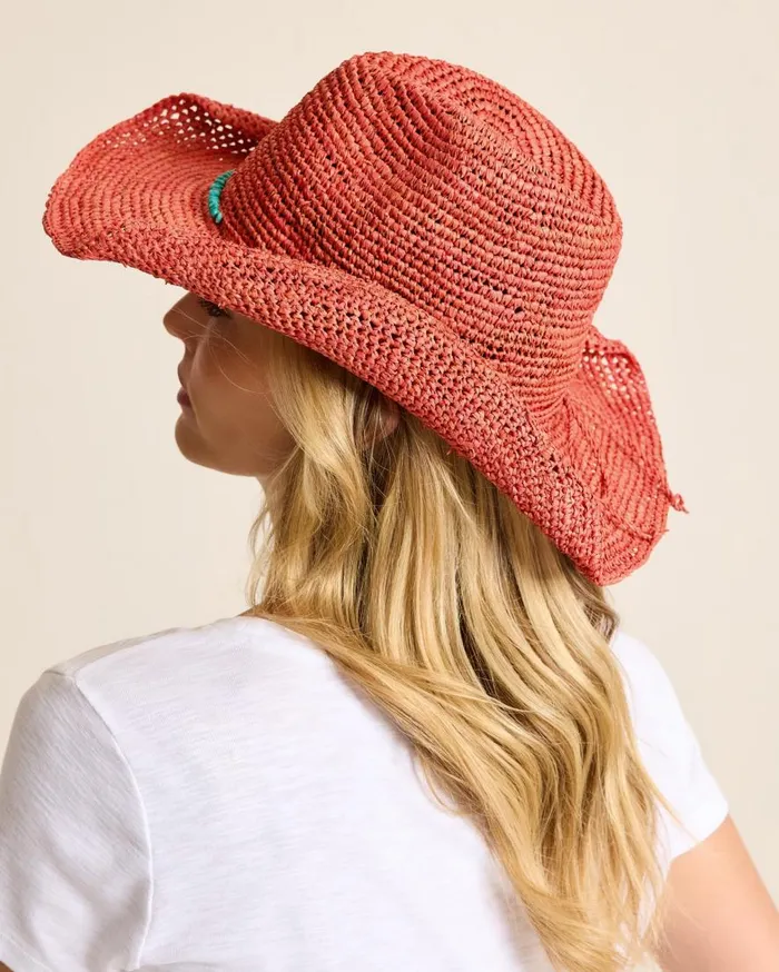 Tommy Bahama Hats and Caps Tanya Raffia Cowboy Hat Hibiscus 8211 Women Tommy Bahama Hats and Caps Tanya Raffia Cowboy Hat Hibiscus 8211 Women