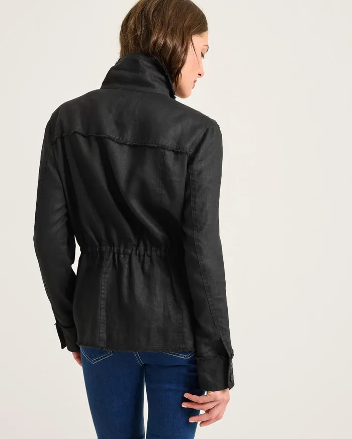 Tommy Bahama Jackets Two Palms Linen RawEdge Utility Jacket Black 8211 Women Tommy Bahama Jackets Two Palms Linen RawEdge Utility Jacket Black 8211 Women