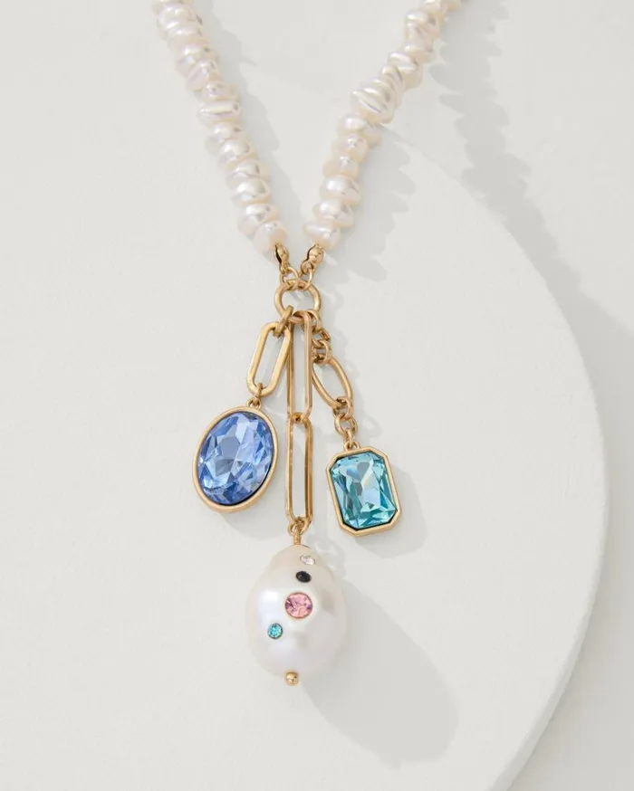 Tommy Bahama Jewelry Tidal Treasure Pearl And Stone Charm Necklace Gold 8211 Women Tommy Bahama Jewelry Tidal Treasure Pearl And Stone Charm Necklace Gold 8211 Women
