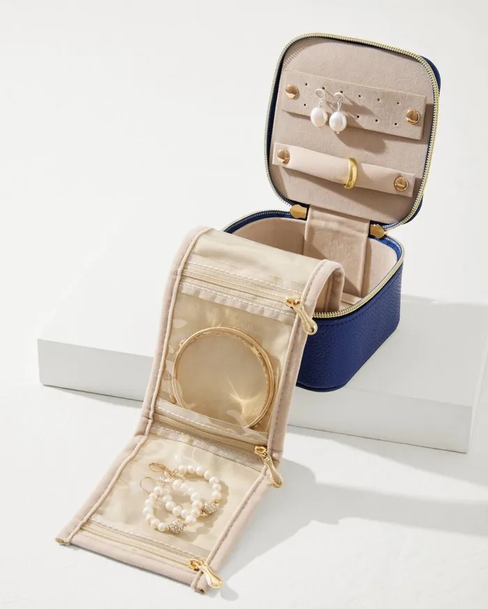 Tommy Bahama Luggage and Travel Leah Navy Travel Jewelry Case With Pouch Navy 8211 WomenBeach and Home Tommy Bahama Luggage and Travel Leah Navy Travel Jewelry Case With Pouch Navy 8211 WomenBeach and Home