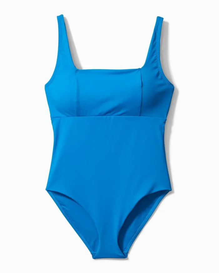 Tommy Bahama OnePiece Suits Palm Modern Square Neck OnePiece Swimsuit Cerulean Crystal 8211 Women Tommy Bahama OnePiece Suits Palm Modern Square Neck OnePiece Swimsuit Cerulean Crystal 8211 Women