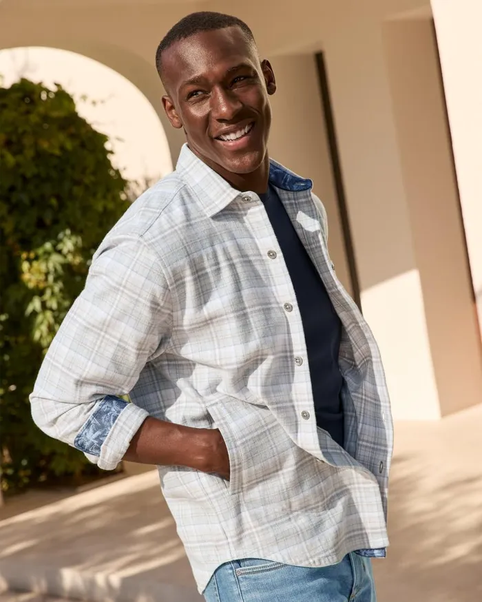 Tommy Bahama Shirts Coastal Vibes Shirt Jacket Summer Grey 8211 Men Tommy Bahama Shirts Coastal Vibes Shirt Jacket Summer Grey 8211 Men