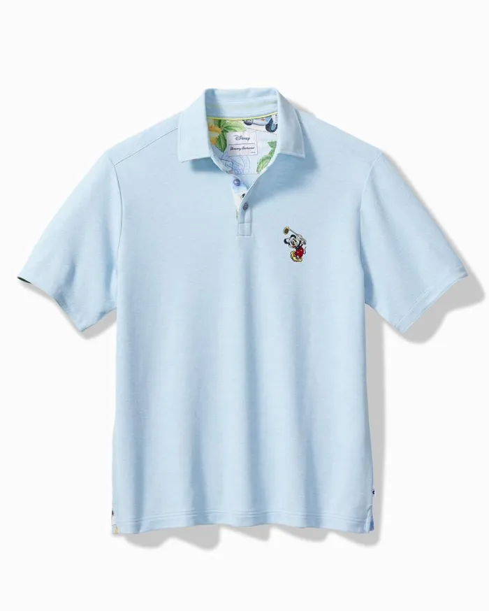 Tommy Bahama Shirts Disney Postcard To Paradise Five O039Clock Polo Light Sky Hthr 8211 Men