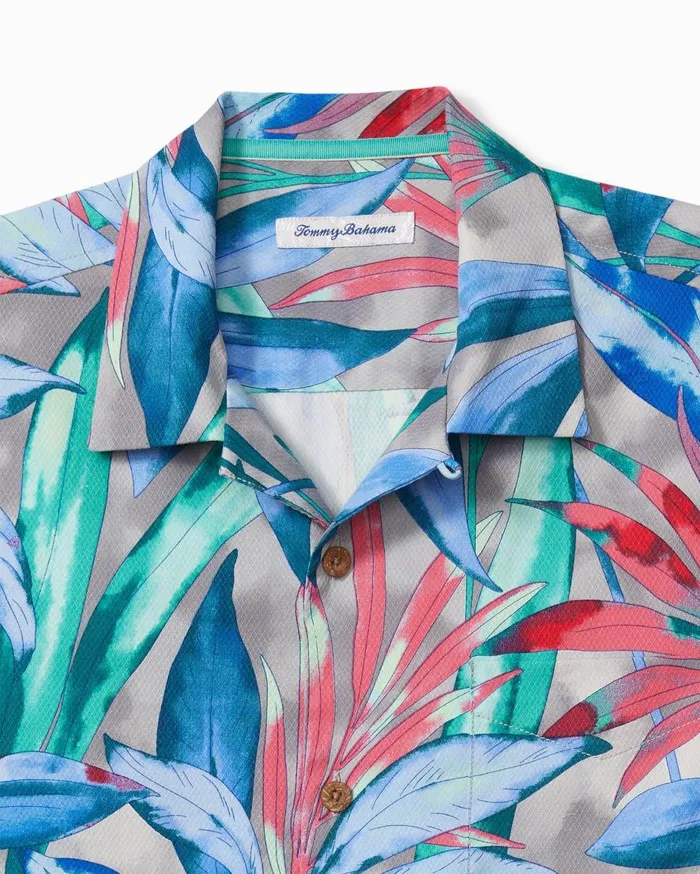 Tommy Bahama Shirts Frond Fest IslandZone Camp Shirt Grey Thunder 8211 Men Tommy Bahama Shirts Frond Fest IslandZone Camp Shirt Grey Thunder 8211 Men