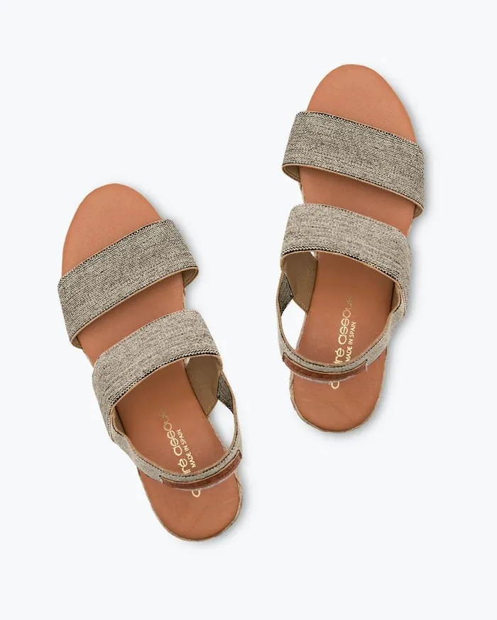Tommy Bahama Shoes and Sandals Andr Assous Allison Elastic Wedge Sandals Blackbeige 8211 Women Tommy Bahama Shoes and Sandals Andr Assous Allison Elastic Wedge Sandals Blackbeige 8211 Women