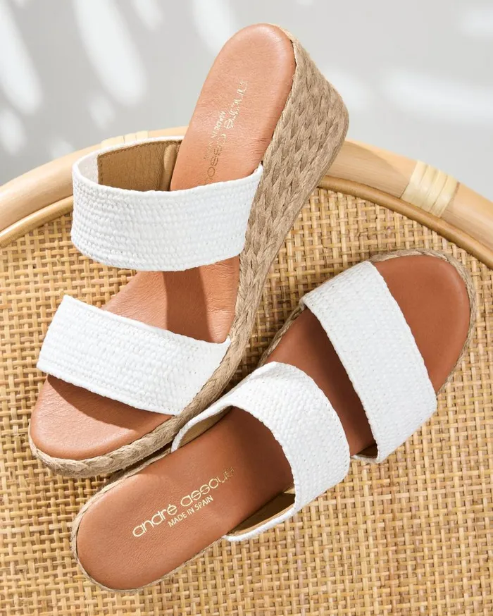 Tommy Bahama Shoes and Sandals Andr Assous Nori Stretch Raffia Wedge Sandals White 8211 Women Tommy Bahama Shoes and Sandals Andr Assous Nori Stretch Raffia Wedge Sandals White 8211 Women