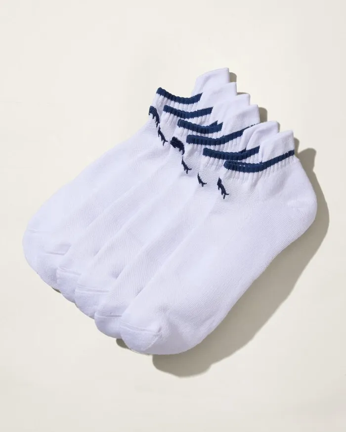 Tommy Bahama Socks IslandZone Athletic Tab Socks 8211 3 Pack White 8211 Men